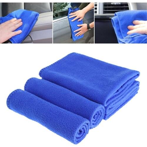 5 Pcs Soft Absorbent Wash Cloth Car Auto Care Microfiber Cleaning Towels 40GF