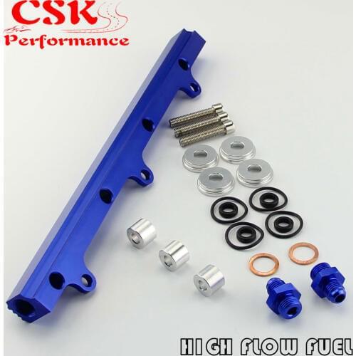 Aluminum Fuel High Flow Injector Rail fit for Civic EG EK B16 B18 B16a B18a B16b