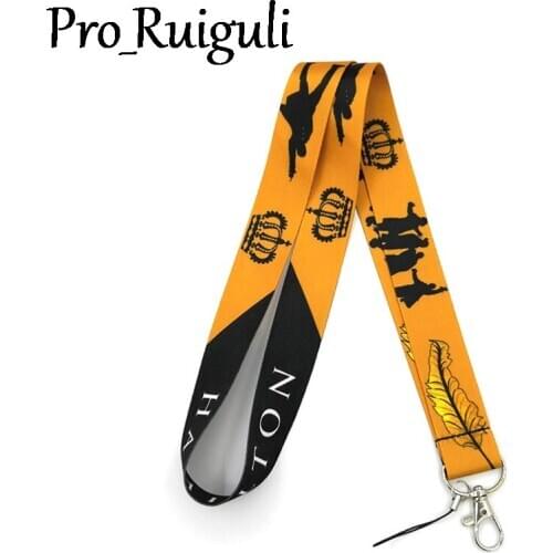 Broadway musical Hamilton Neck keychain necklace Anime Cartoon Neck Strap Lanyard ID badge holder Keychain Lanyards