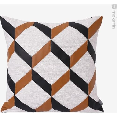 Home decor geometric cushion cover gray decorative sofa cushion pillow cotton pillowcase 45x45cm 50x50cm pillowcase decoration