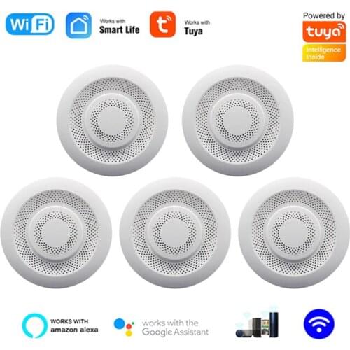 Tuya Wifi 5 In1 Smart Air Box Formaldehyde VOC Carbon Dioxide Temperature Humidity Sensor Tester Air Quality Monitor Detector