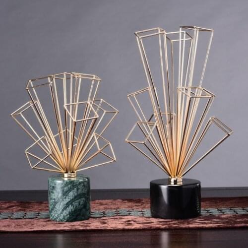 Home Decor Pieces Interior Modern Nordic Table Living Room Gold Accessories marble Luxury metal Decoration Home Decor For Home