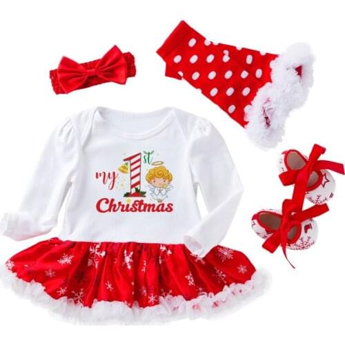 Baby Girls 12 Months Birthday Party Dress New Year 1st Christening Gown Newborn Infantil Tutu Jumpsuit First Christmas Clothes