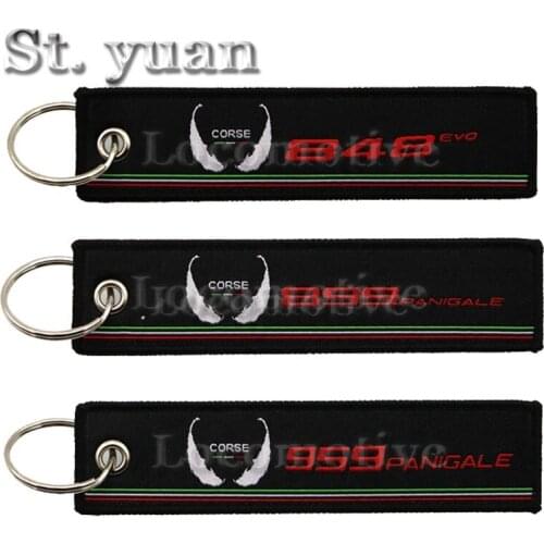For Ducati 848 899 959 848 899 959 series motorcycle embroidery collection key chain key ring key hanger