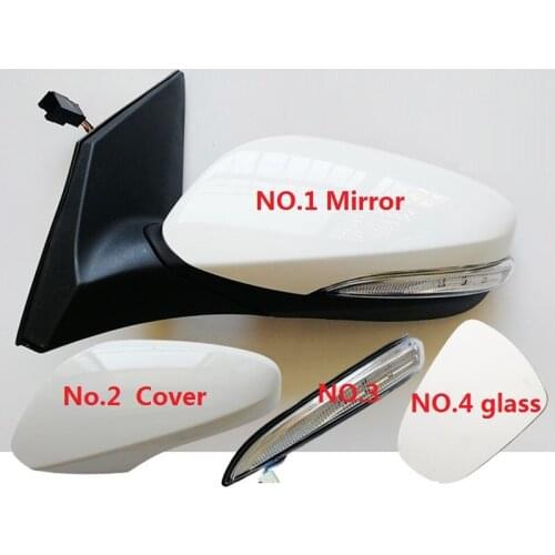 For Geely Vision GC7 2014 2015 2016 2017 Side Rearview Mirror Glass Lens mirror Cover lid hood Mirror turn signal light