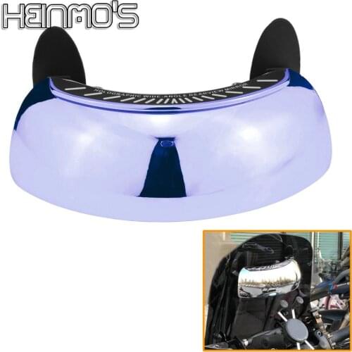 Motorcycle Scooter Holographic Rearview Wide View Mirror On Windscreen Vision Aid Accessories Universal For Kawasaki Honda Vespa