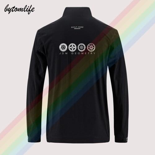 JDM Classic Wheels Hayashi AE86 Supra Mazda Cosmo Rx3 Honda GTR Slim Sport Jacket Mens Casual Back Printing Jacket Asian Size