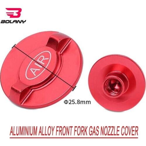 BOLANY Bicycle Air Fork Aluminum Alloy Air Nozzle Cover Shock Front Fork Shoulder Cover MTB Bike For Bicycle Accessories