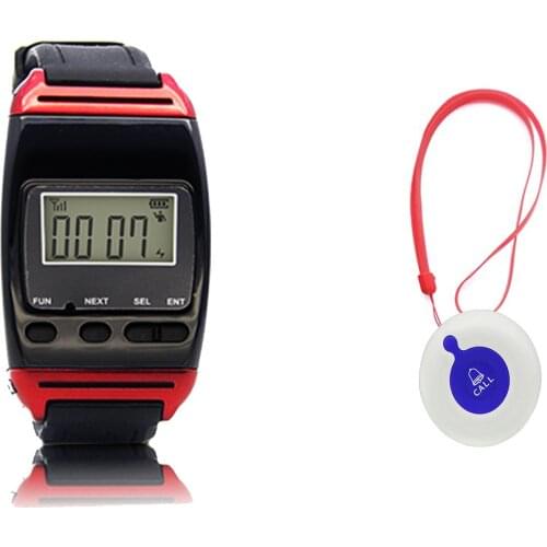 MEEYI/Y650/Y-A1 Wireless Nursing Pager, Home Nurse Call System, Easy Press, 5 Levels of Volume, Three Reminders, Alarm Receiver