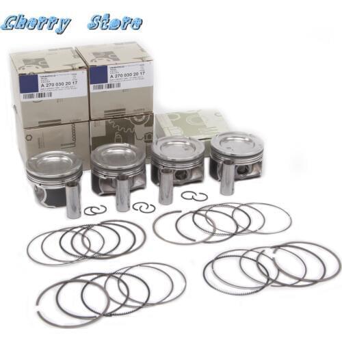 New 270 030 04 17 STD Pistons & Rings Set For Mercedes-Benz GLA220 GLA260 A260 B260 CLA220 CLA260 2.0T 270 030 20 17 A2700301117