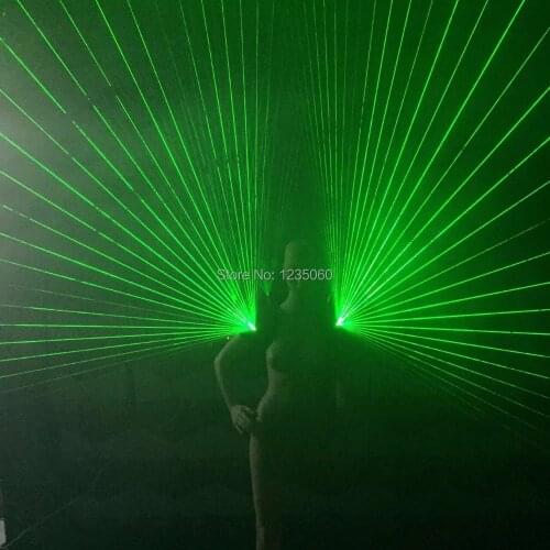 New Design Green Laserman Shoulder Costume Vest Luminous Waistcoat Green Laser Man Clothes For Laser Show Stage Party