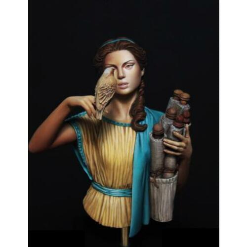 New Unassembled 1/10 ancient Hipatia Civilian Reading BUST Resin Kit DIY Toys Unpainted resin model
