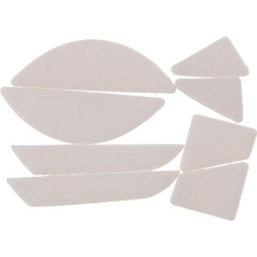 2 Sets/pack Tiger Gaming Mouse Feet Mouse Skate for razer Basilisk X HyperSpeed Mouse White Mouse Glides Curve Edge N7MC