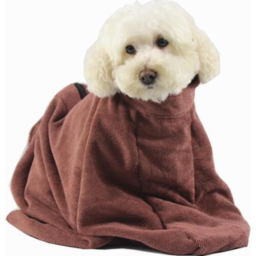 Pet Towel Dog Bathrobe Super Absorbent Pet Drying Towel Microfiber Bathing Quick-Drying Cat Bath Towel Pet Cloak