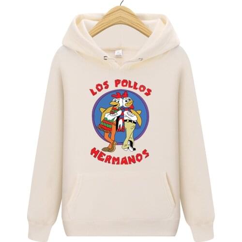 New Hoodies Men Long Sleeve Hoodie Lightning los pollos hermanos print Sweatshirt Mens Casual Brand Clothing Hoody Jacket