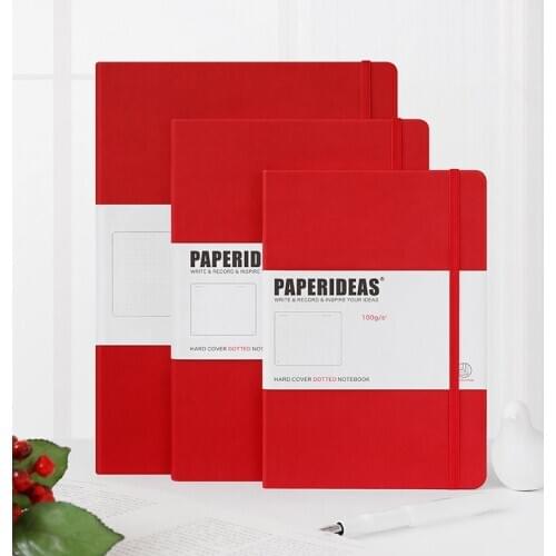 Big Size A4 8.3x10.6inch Retro Hardcover Notebook Journal Dot Grid Lined Blank School Office Diary Notebook Stationery Agenda