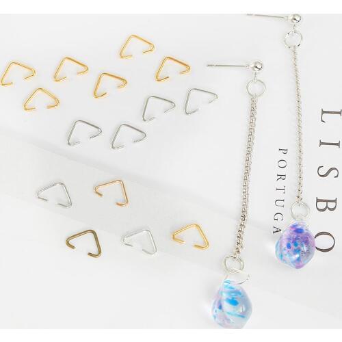 20-100pcs Metal Alloy Triangle Clasps Buckle Connectors Clasps Hooks For DIY Earrings Necklace Jewelry Making Accessories