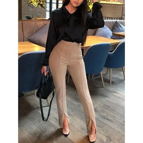 High Waist Pants Women Trousers