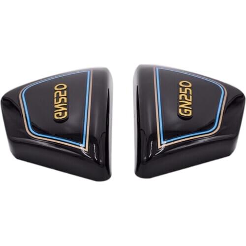 1 Pair Right & Left Frame Side Covers Panels For Suzuki Motorcycle Parts Gn 250 Gn250 Gn250 Motorcycle Parts Black