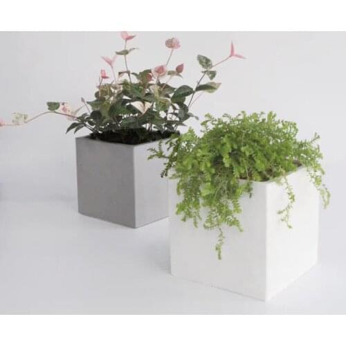 10cm Square Concrete Flowerpot Silicone Mold Succulent Planting Gardening Clay Cement Pen Holder Mold Large Candle Cup Mold