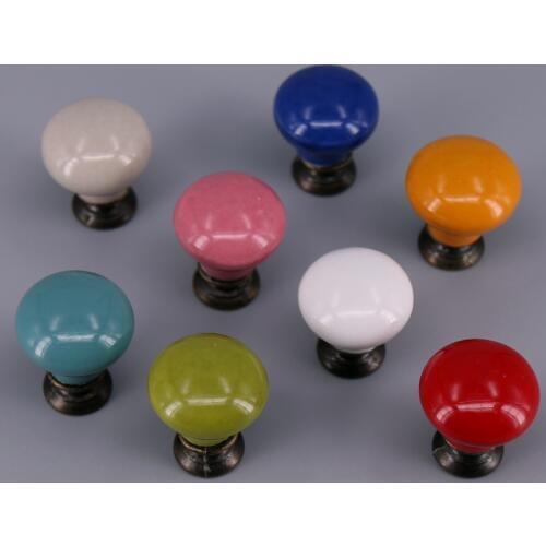 1x Small Round Cabinet Knob Cupboard Closet Dresser Drawer Knob Kids dresser dollhouse Jewellery box Knob Pull Dia 20mm