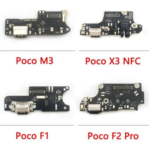 20PCS For Xiaomi Poco M3 USB Charging Port Connector Dock Flex Cable With Microphone Replacement Parts