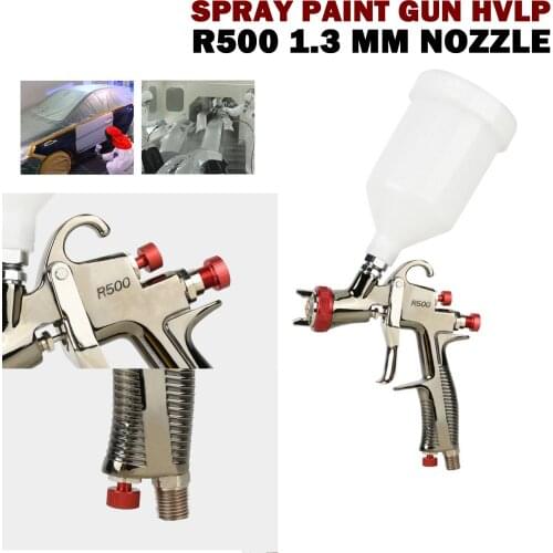 Automotive Sheet Metal Spray Gun Professional Spray Paint Gun HVLP R500 1.3 Mm Nozzle Container W/ 600 Ml Cup