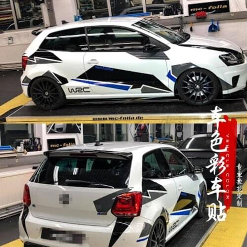 Car stickers FOR Volkswagen Polo personalized camouflage modified Lahua Golf 7 golf 8 exterior decorative racing decals