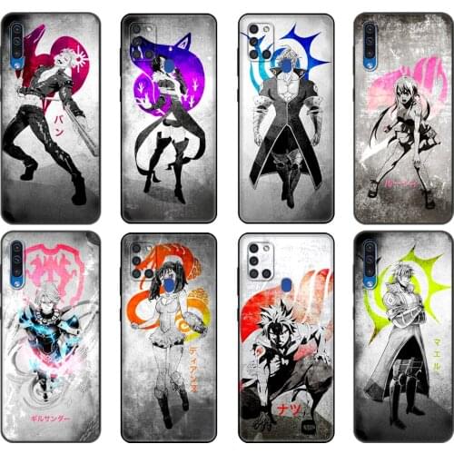Black tpu Case For Samsung Galaxy A50 50S A30S A10 A11 A21S A31 A41 A51 A71 M21 S10 LITE Seven Deadly Sins Nanatsu no Taizai Ban