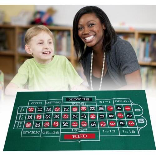 Double-sided Pattern Game Table Felt Non-woven Cloth Waterproof Table Mat Blackjack Roulette Tablecloth