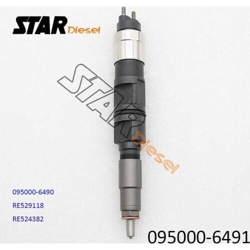 Nozzle 095000-6490 Fuel Injector Spray 095000-6491 Auto Parts Inyector RE529118 RE524382 for JOHN DEERE D7430 Engine 6068HL482