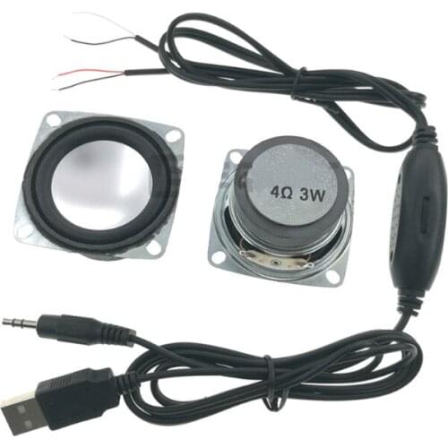 SOTAMIA Mini Audio Sound Speaker Stereo USB Power Amplifier 3Wx2 Wire Control Home Theater DIY Speaker Parts