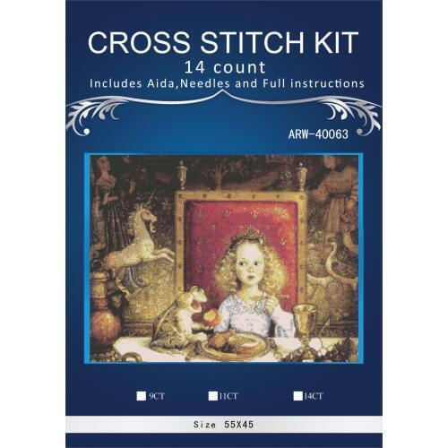 Oneroom Queen people Embroidery Needlework Crafts 14CT Unprinted DMC DIY Quality Cross Stitch Kits Handmade Arts Decor