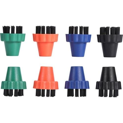 4pcs/set Steam Cleaner Small Round Brush Replacement Cleaning Brush for Karcher SV7 SV1802 SV1902/ 2.860-231.0 Steam Cleaner