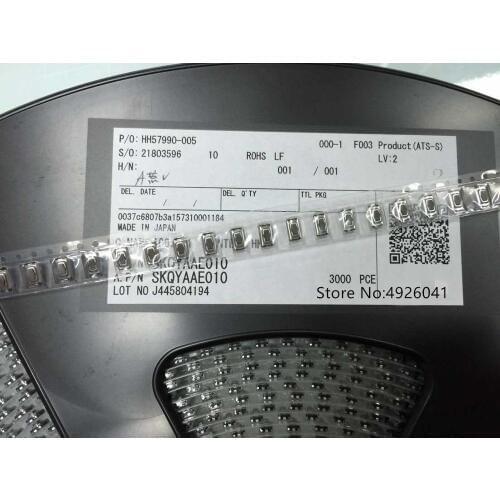 30PCS Tact switch SKQYAAE010 original 3*6*2.5MM patch 2 feet plum head