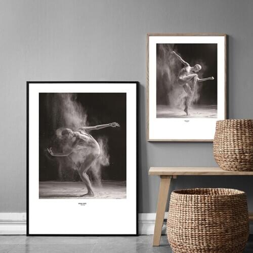 Ballet Poster Black And White Beauty Character Decorative Canvas Painting Modern Art Prints For Dance Room Decor Wall Pictures