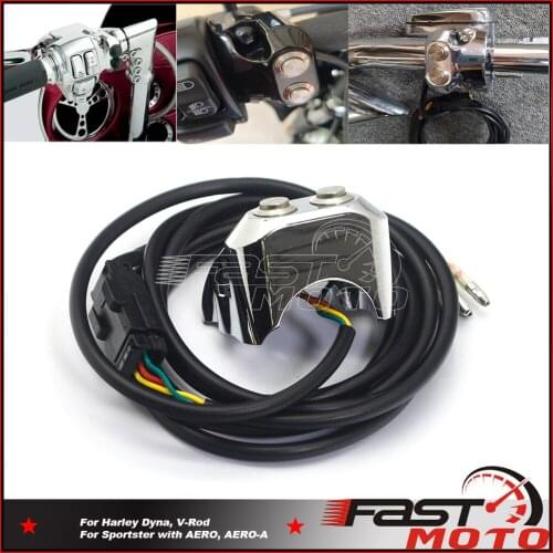 Motorcycles Shaft Suspension Dominate Switch 2 Control Switch 25mm Handlebar For Harley Dyna Sportster Street Glide Low Rider