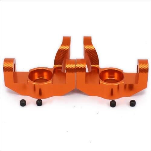 RCAWD 2PCS alloy aluminum steering knuckles hub carrier(l/r) for 1/10 wltoys K949-001 crawler upgraded parts hop-up parts