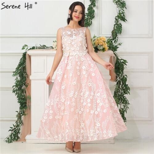 Sexy Sheer Pink Handmade Flower Evening Dresses Illusion Back Short Formal Dress Party Robe De Soiree Prom Dress BLA6694