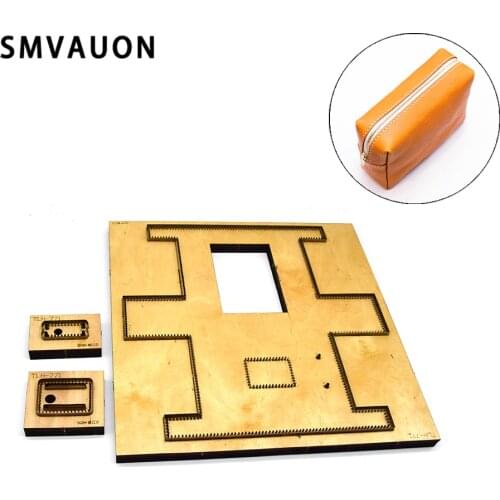 SMVAUON Wood Die Cutting Diy Christmas Classic Zipper Wallet Die Cutting Raw Edge Scrapbook For Die Cutting Machine
