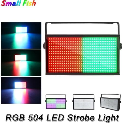 504 LED Strobe Flash Light Sound Control RGB 250W Mixed Flashing Stage Lighting Strobe Effect Lights For Disco Dance Party Bar