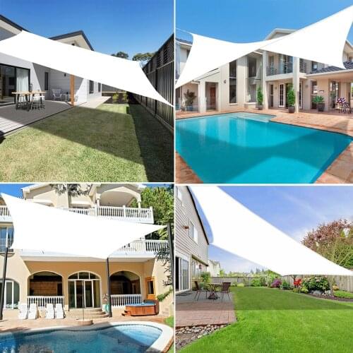 420D Waterproof Rectangle Shade Sail Garden Terrace Canopy Swimming Sun Shade Camping Gazebo For Garden Outdoor Awnings Carport