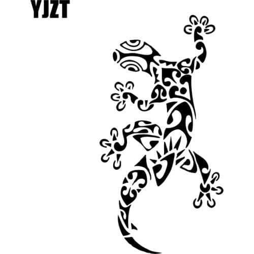 YJZT 7.2*13.9CM Funny Komodo Dragon Reptile Lizard Decor Car Stickers Vinyl Accessories Silhouette C12-1094