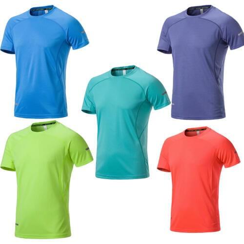 Adult green running shirt men blue short sleeve sports t-shirt with round collar men sport jerseys customized name DIY number