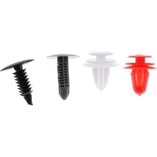 100 Pieces 12 Type Rivets Door Bumper Fender Moulding Fastener Clips for Car