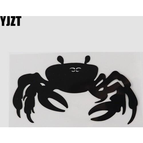 YJZT 14.6CM×8CM Ocean Animal Crab Ferocious Decal Car Stickers Vinyl 13D-0847