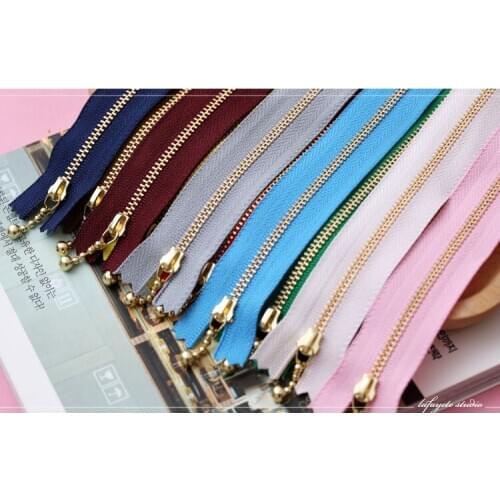 Dailylike 20cm Colorful Bronze Water Drop Zipper Lace Zipper DIY Clothing Smooth and Durable Bags Wallet Purse Cloth Accessories