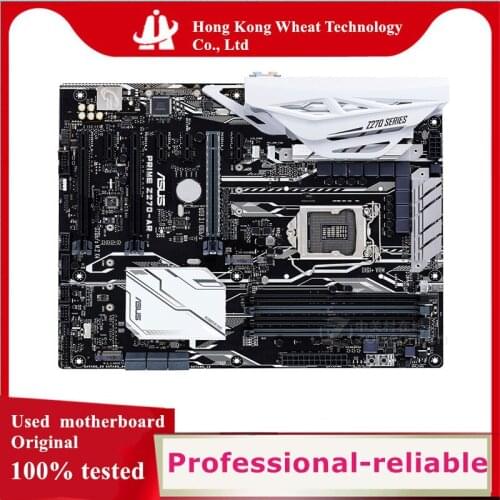 For ASUS PRIME Z270-AR Motherboard Socket LGA 1151 DDR4 M.2 nvme ssd For Intel Z270 Original Desktop Used Mainboard