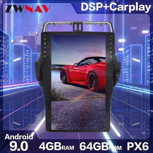 For TOYOTA Land Cruiser Prado 150 2018 Tesla style 16" Car GPS Navigation Head Unit Android Car DVD player GPS navigation