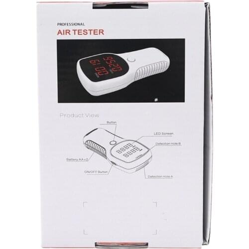 Home Digital LED Display Analyzer Office Meter Tester Accurate HCHO TVOC 3D Convection Monitor Air Quality Detector K92F